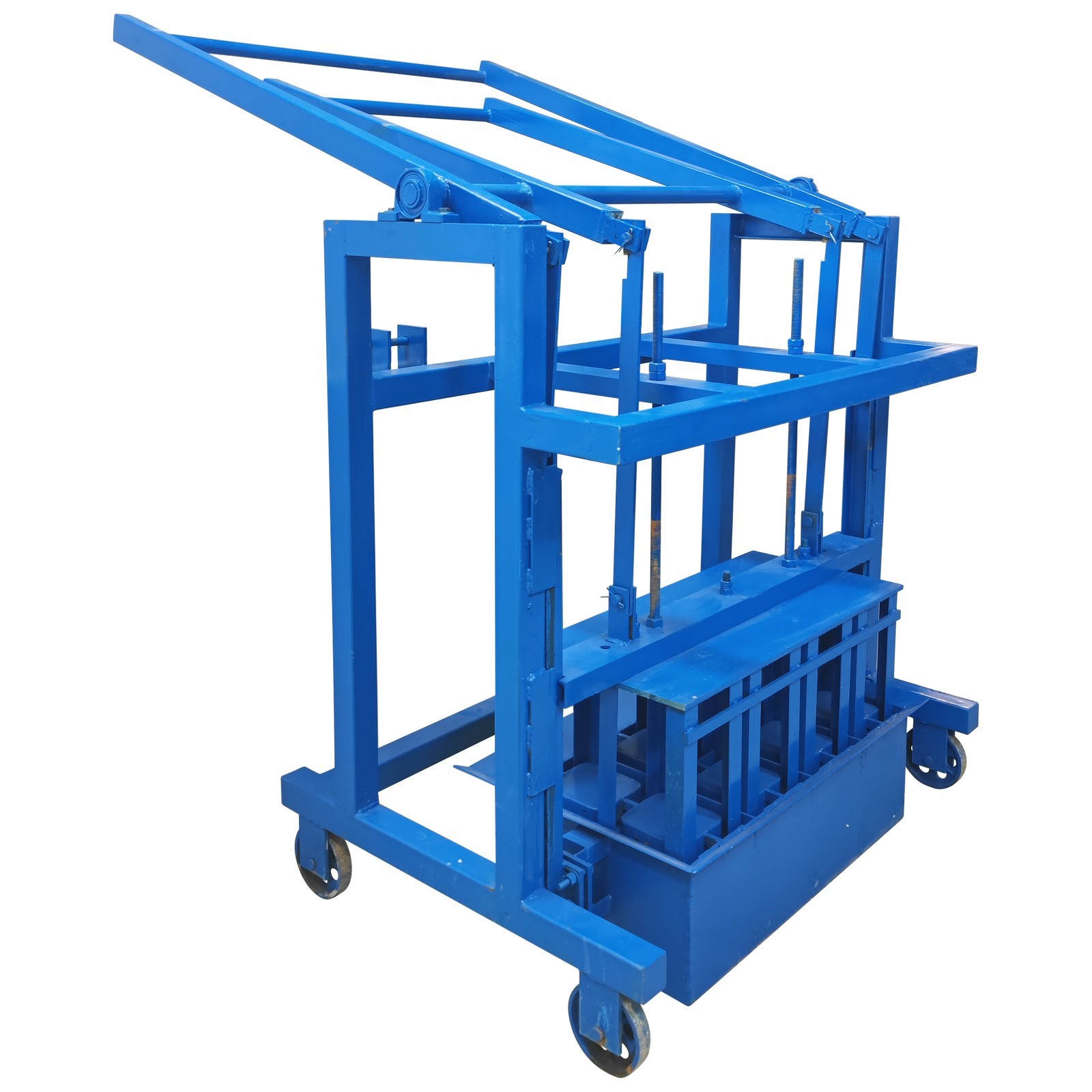 Manual Hollow Soil Block Brick Molding Machine Brick Maker 4Bricks Each Time H1