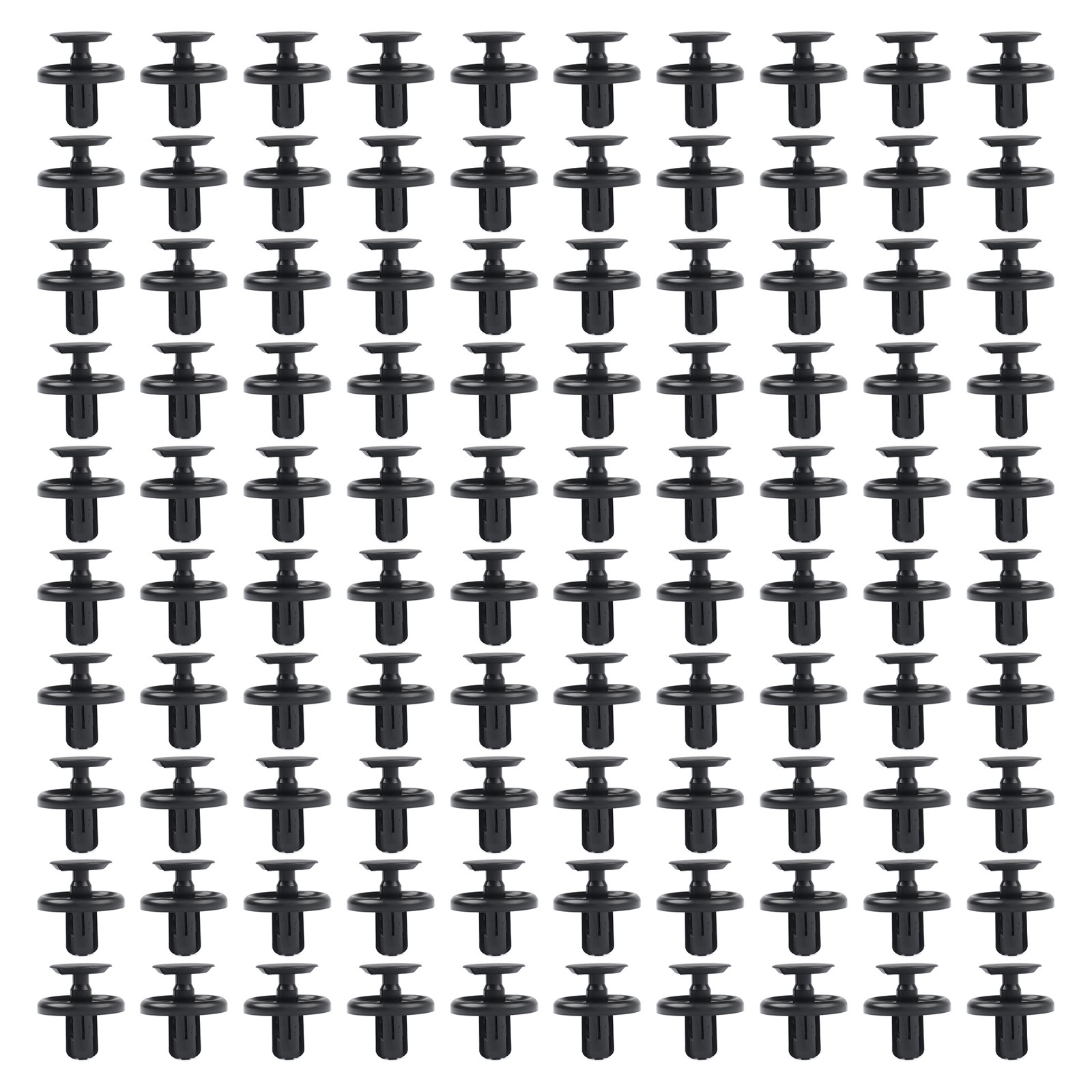100PCS 7mm Fender Push Clips, Plastic Rivet Fasteners for Toyota Lexus