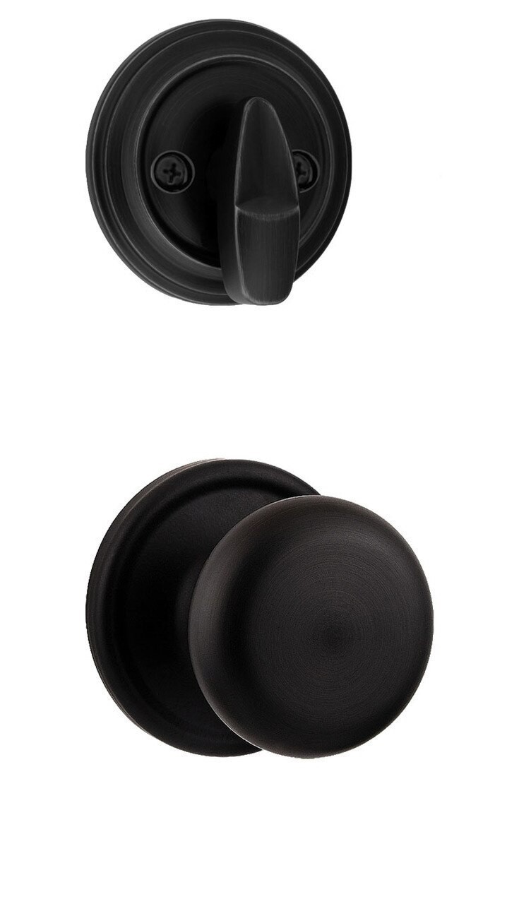 Kwikset 966H Hancock Interior Pack Matte Black 99660-271 Microban Signature