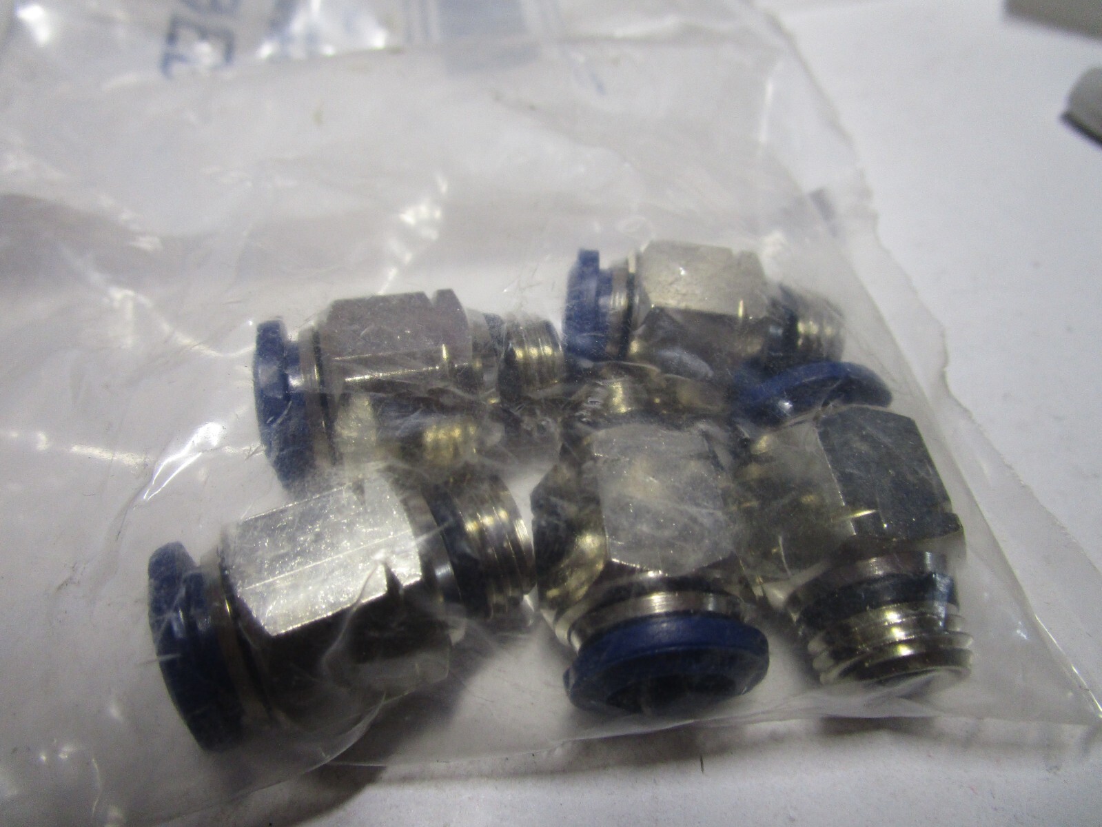 Male Connector Nickel Plated Brass PTC 3/8″ Tube OD Imperial QTY 5