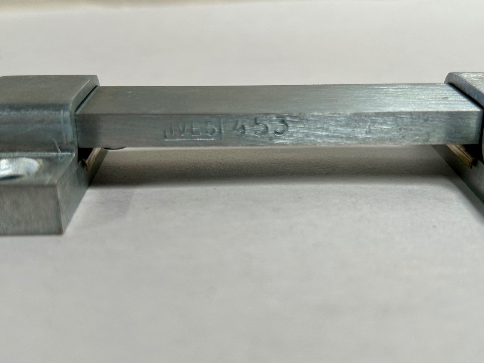 UNUSED Ives 453 8″ Inch Sliding Surface Bolt Slide Door Lock Brushed Steel (A8)