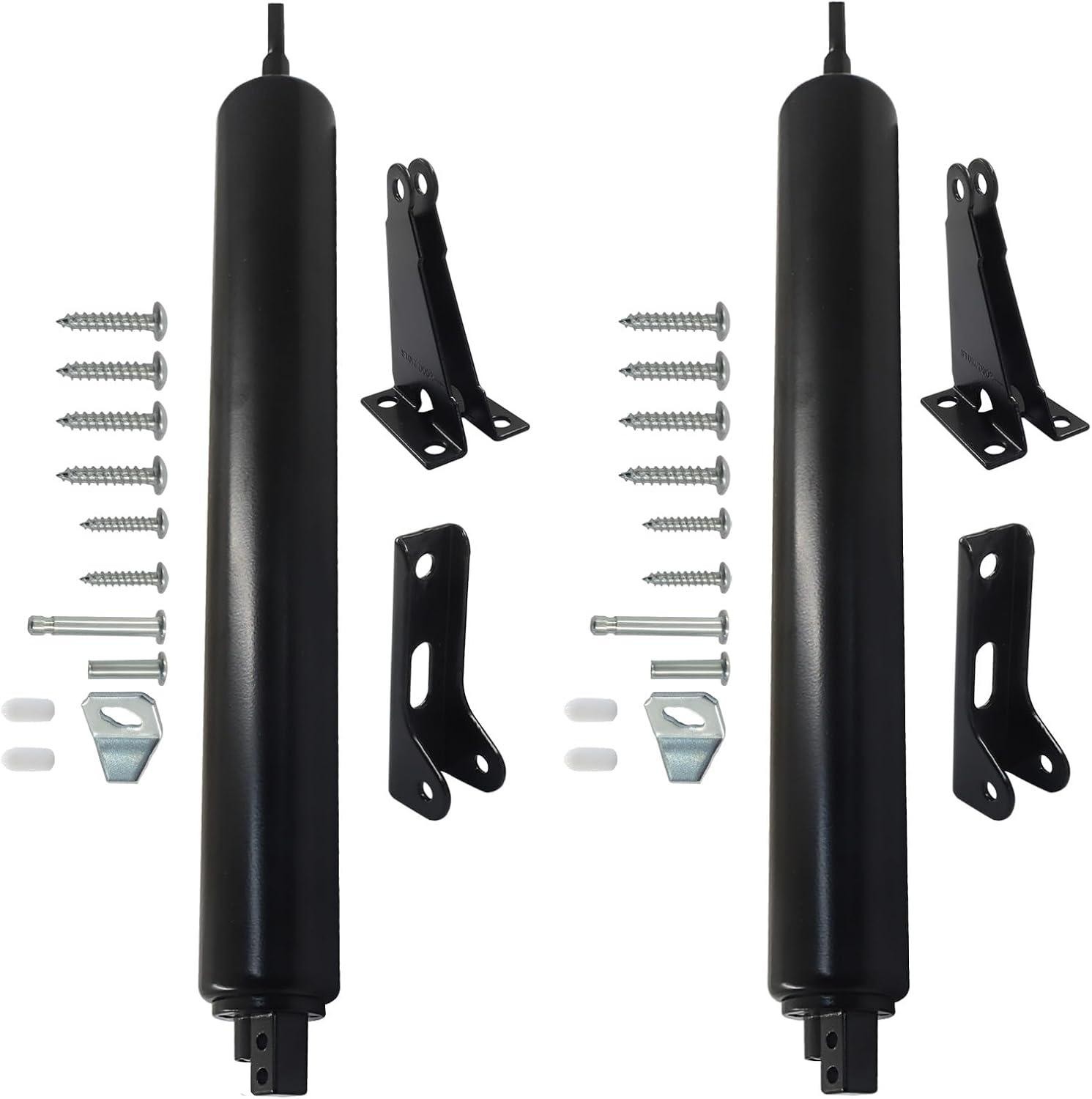 2 Set Storm Door Closer Pneumatic Screen White Heavy Duty Adjustable Hold Open