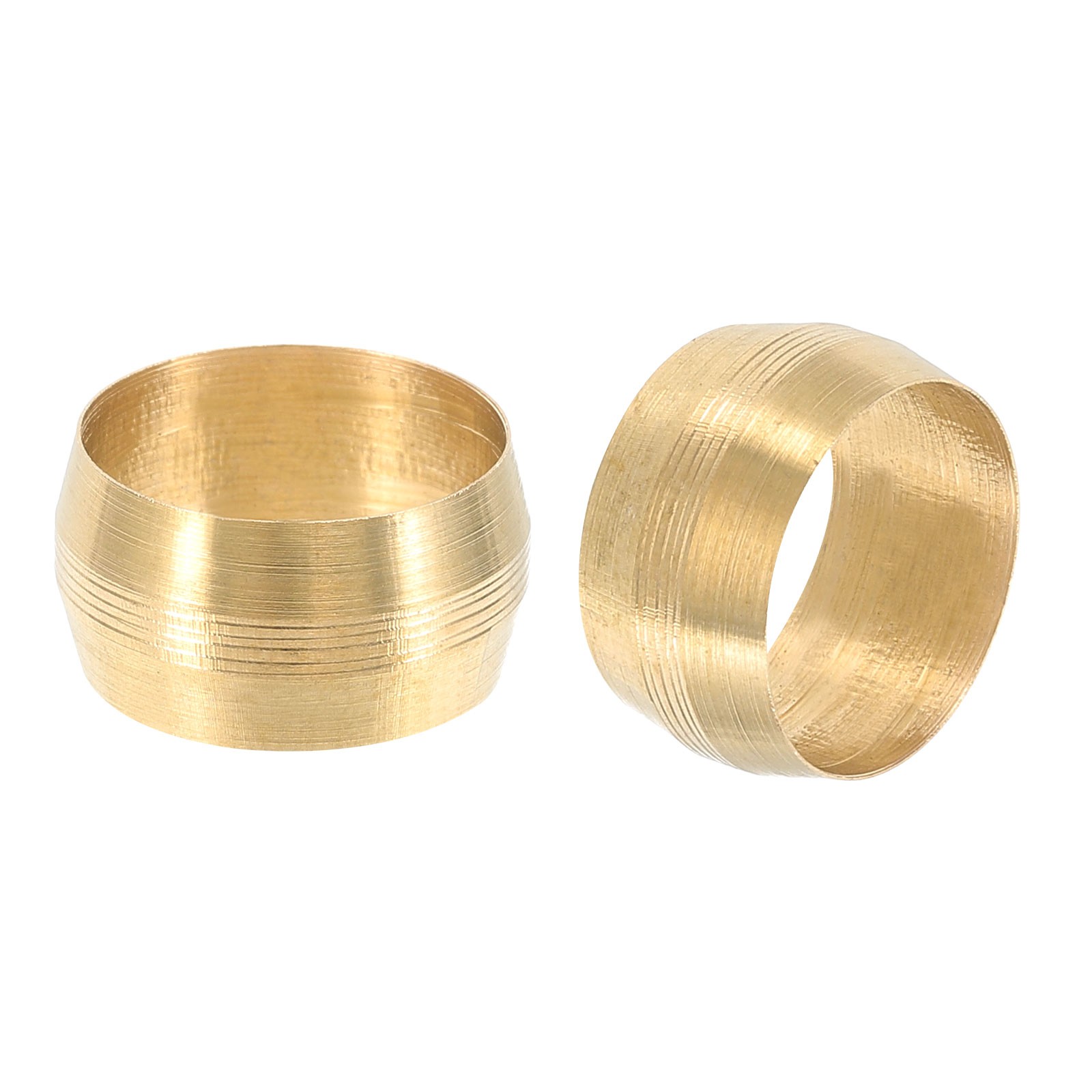 100Pcs Tube OD 9/16″ Brass Compression Sleeves Ferrules