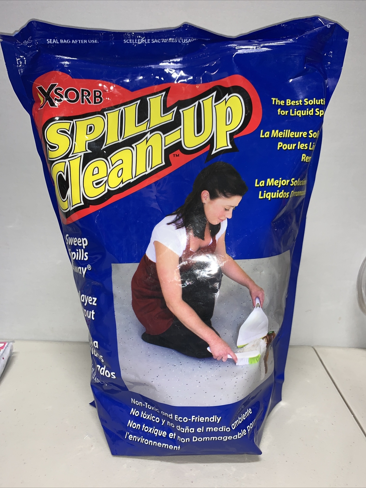 6qt Total XSORB Spill Clean-up, Sweep Away Paint Bleach Soap Oils Grease