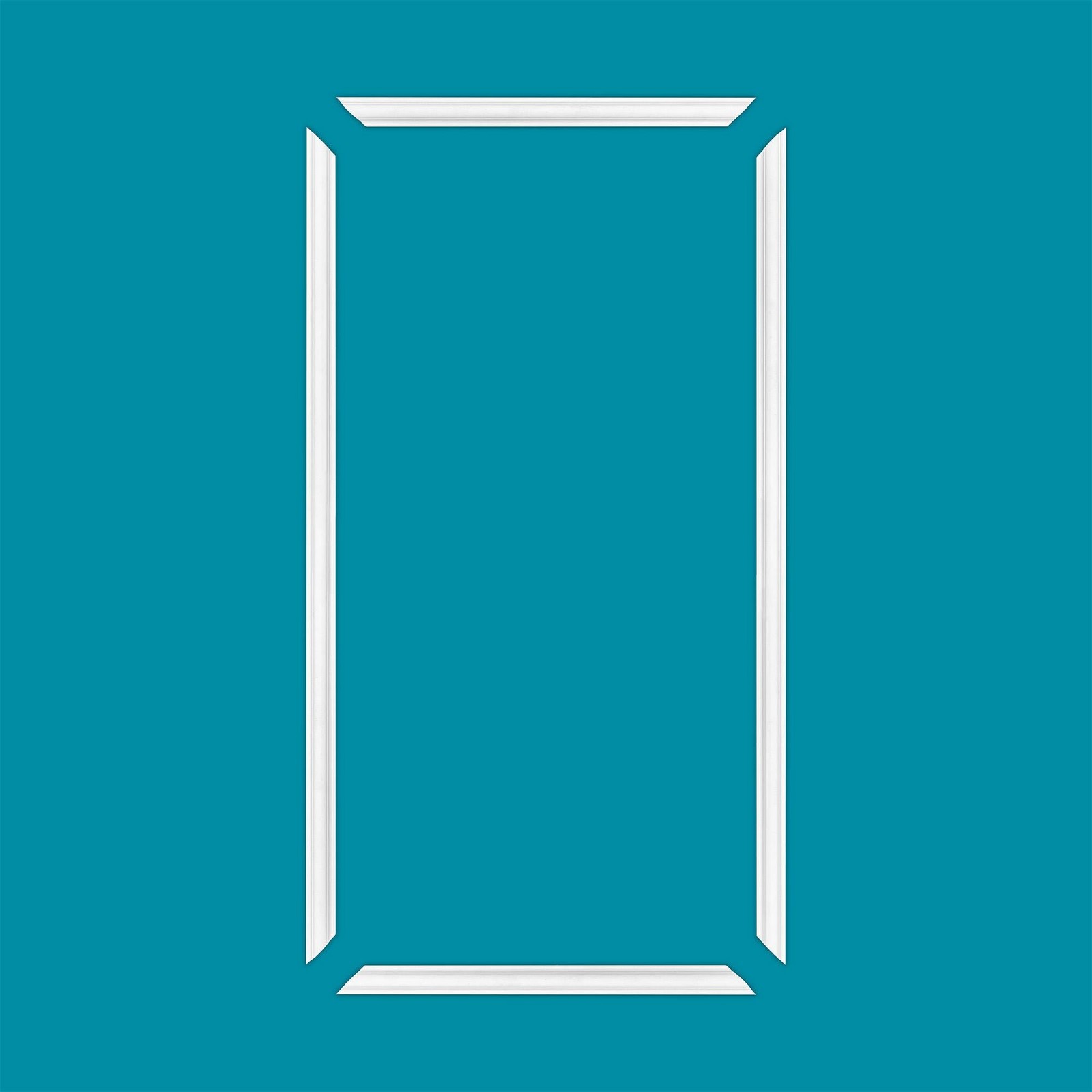 Outwater 24″ X 48″ White Pre-Mitered Wall Box Panel Frame Kit with Adhesive,