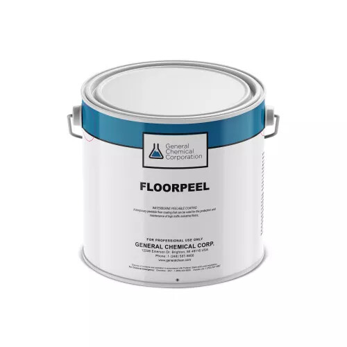FLOORPEEL 4000 WHITE – PROTECT HIGH TRAFFIC FLOORS FROM PAINT & MORE – 1 Gal.