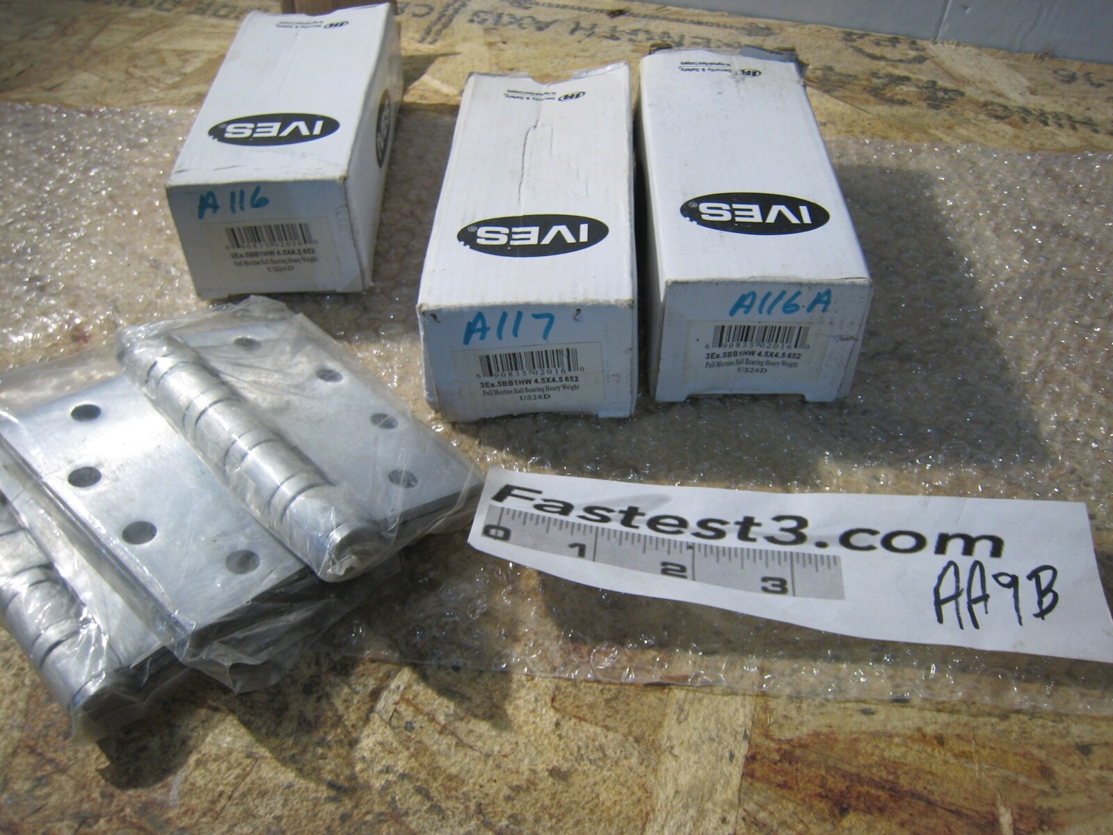 IVES 5BB1HW 4.5X4.5 626 NRP 3 OF 5-Knuckle Ball Bearing Hinge, Heavy Weigh