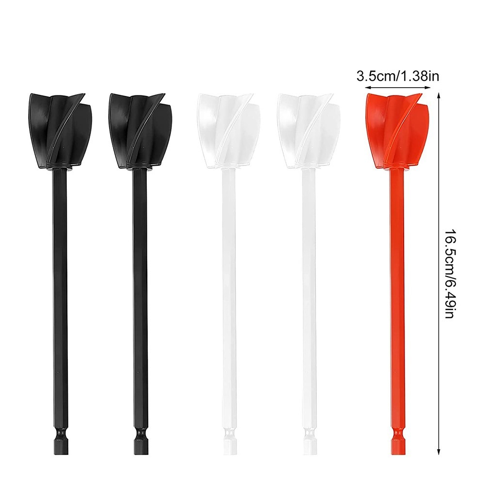 6PCS Mixer Attachment Drill For Resin,Epoxy Mixer Mixing Rod Drill Whisk Stirrer