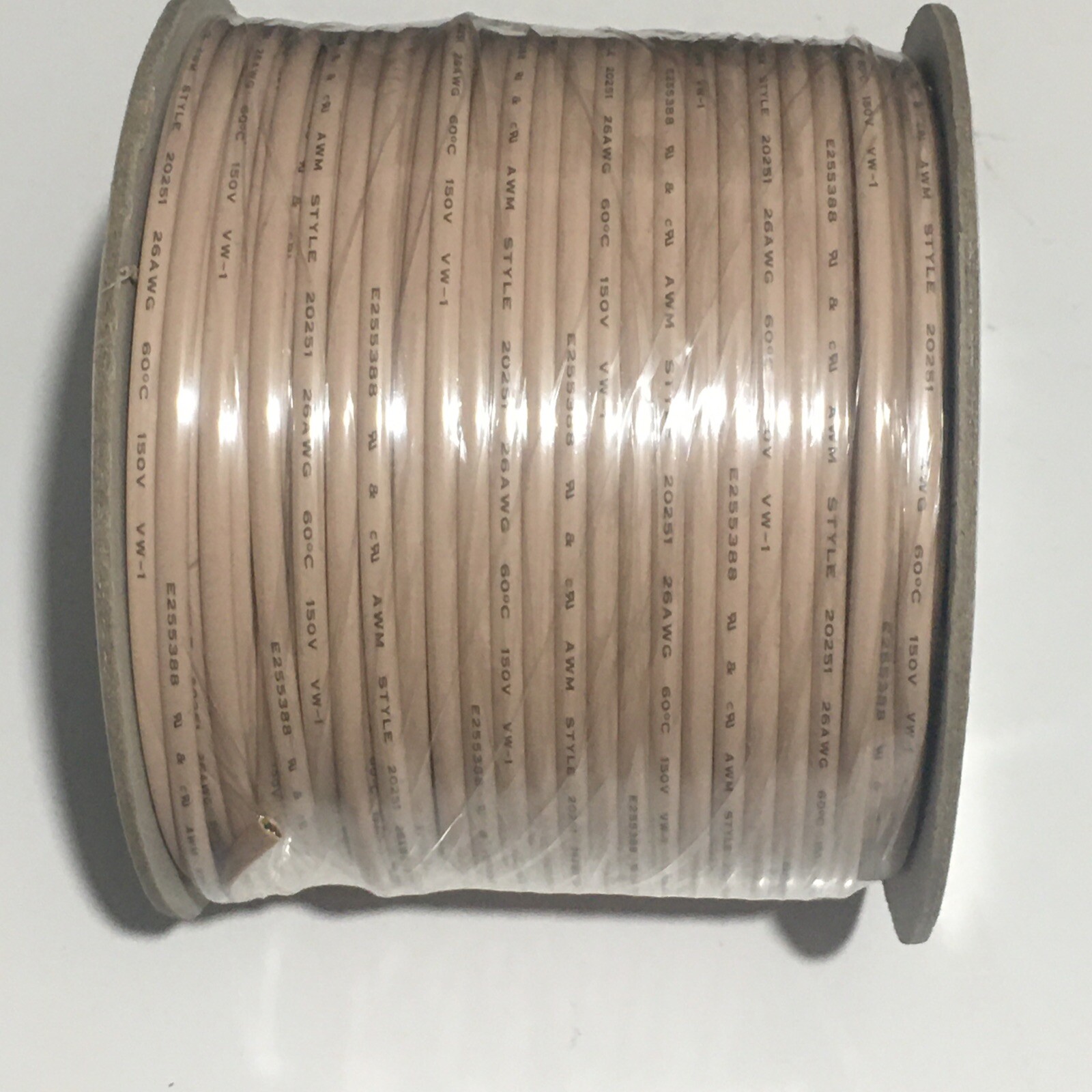 Vanco Telephone Line Cord 4-Conductor 26 Gauge Flat Ivory 500′ P/N 130063