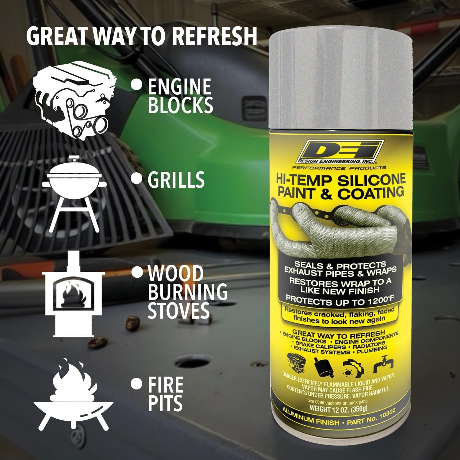 Ultimate 1500°F High-Temp Silicone Spray – Easy Application for Engine Coverage