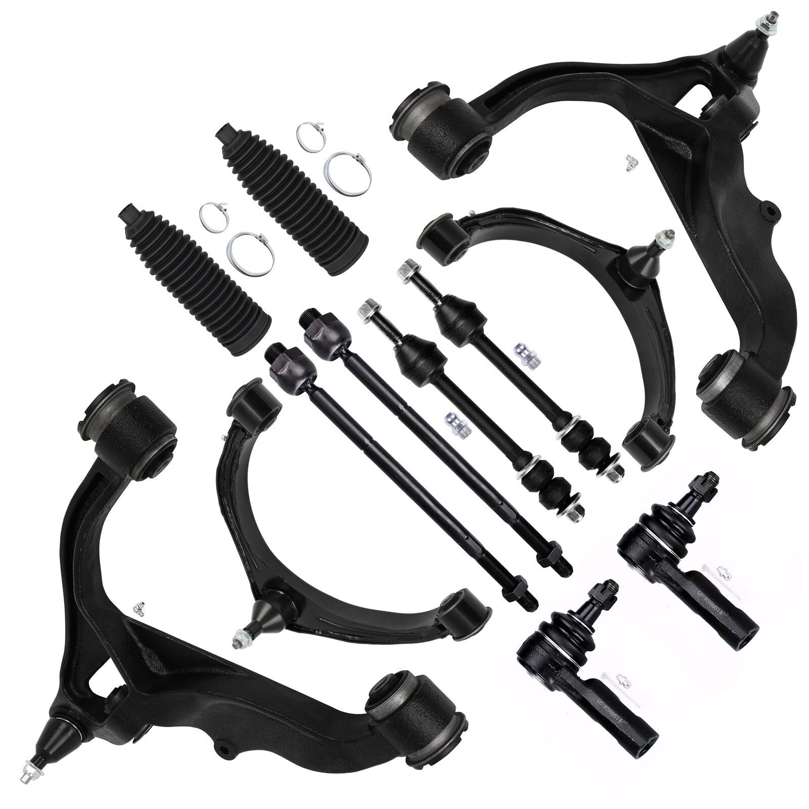 12pcs Front Suspension Kit Control Arms Tie Rods Sway Links 2009-2012 Ram 1500