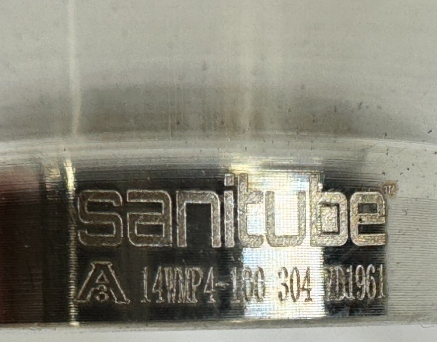 SANITUBE 14WMP4-100 Short Weld Clamp Ferrule 304 Stainless Steel Fitting