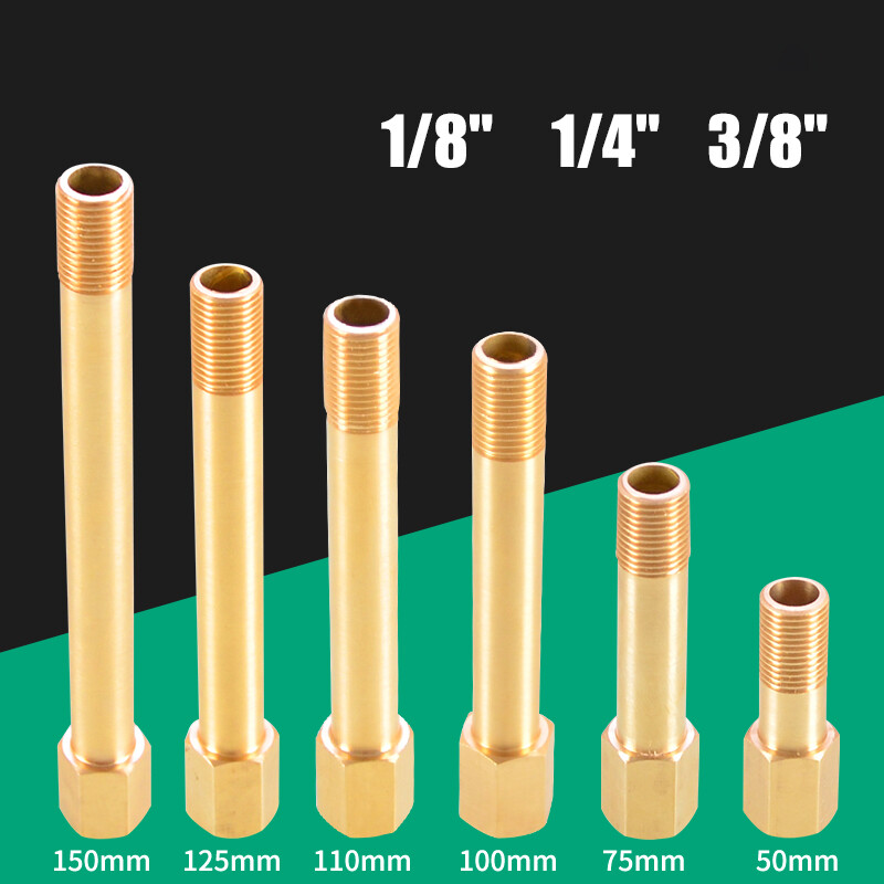 Male to Female BSP in BRASS Male-Fem Exten Adapters Pipe Fittings 1/8″ 1/4″ 3/8″