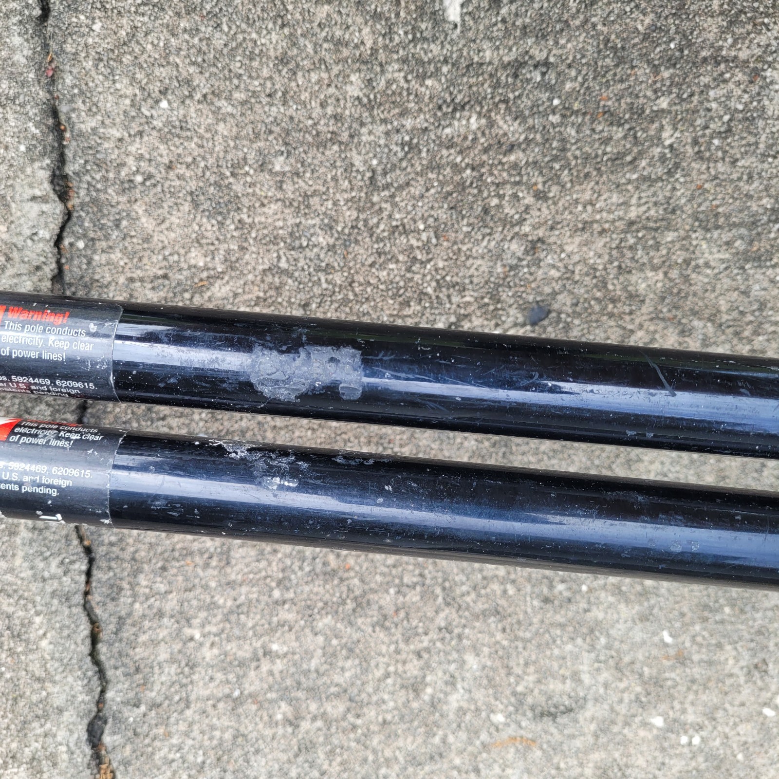 Zipwall Zip Pole 10ft Replacement Steel Poles Lot Of 2 Spring Loaded