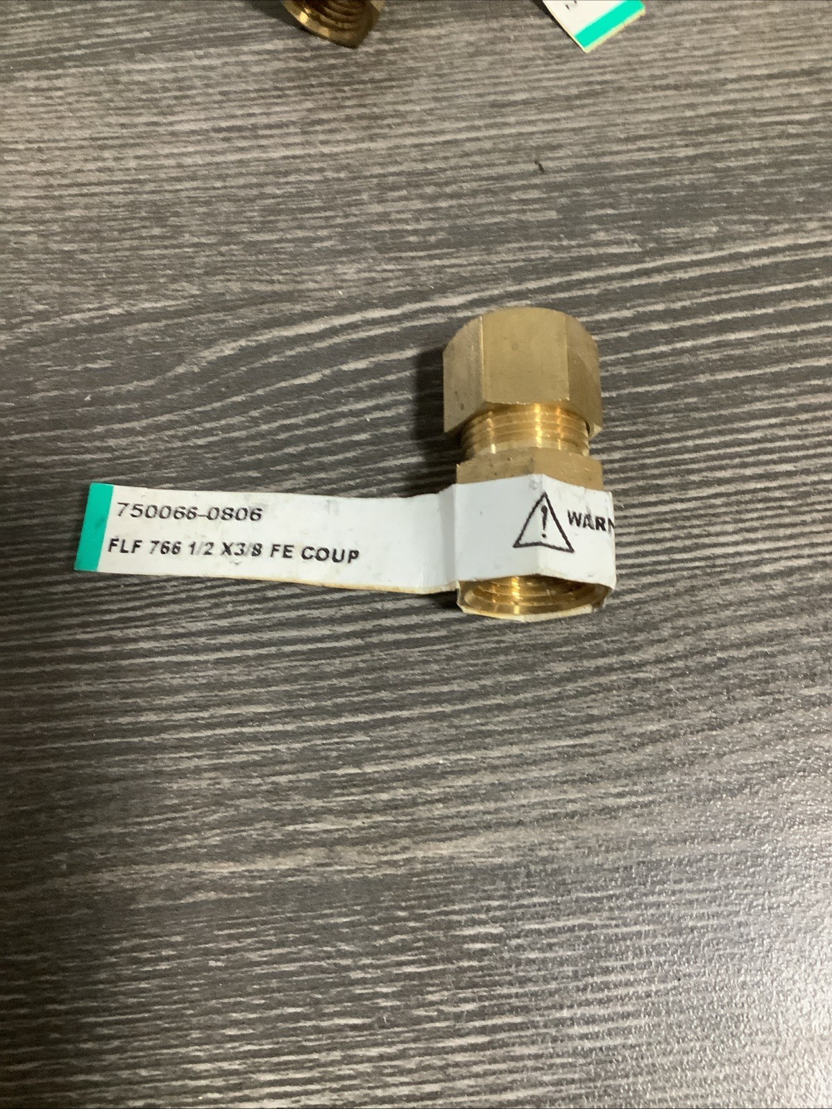 750066-0806 Anderson Metals 1/2 In. x 3/8 In. Brass FE Coup Lot Of 11 NOS