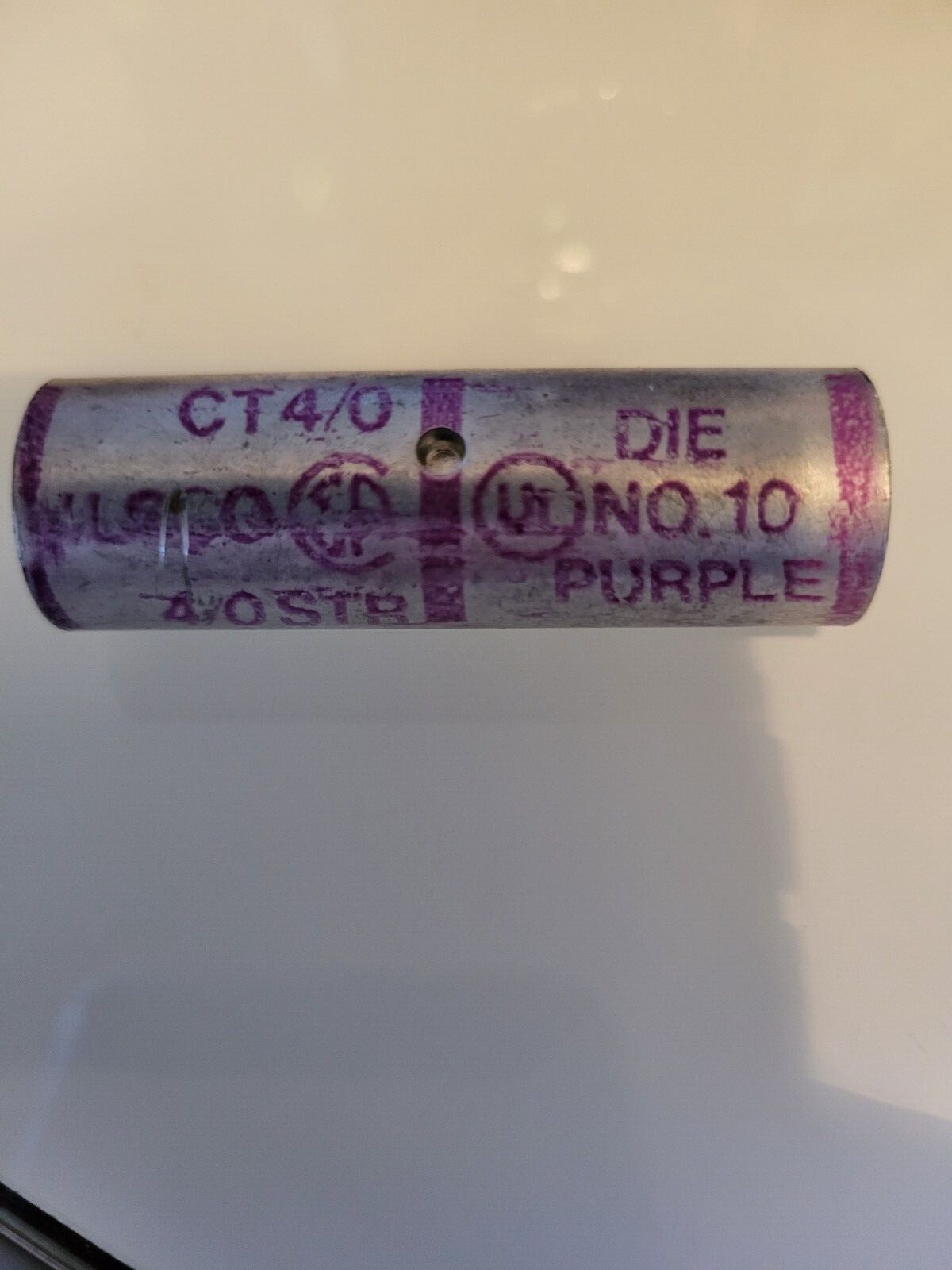  ILSCO, Copper Compression Sleeve, CT-4/0 wire size: 4/0 AWG, 3/0 FLEX