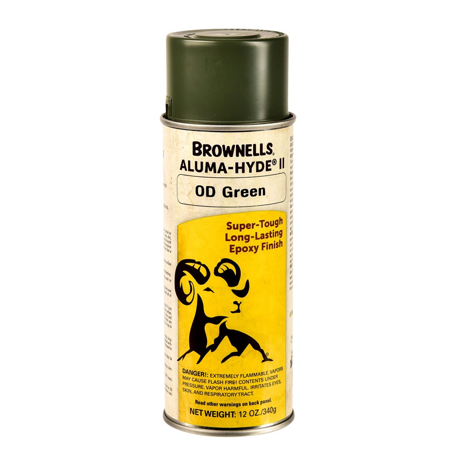 Brownells Aluma-Hyde II Epoxy Based Firearm 12 Ounce (Pack of 1), OD Green