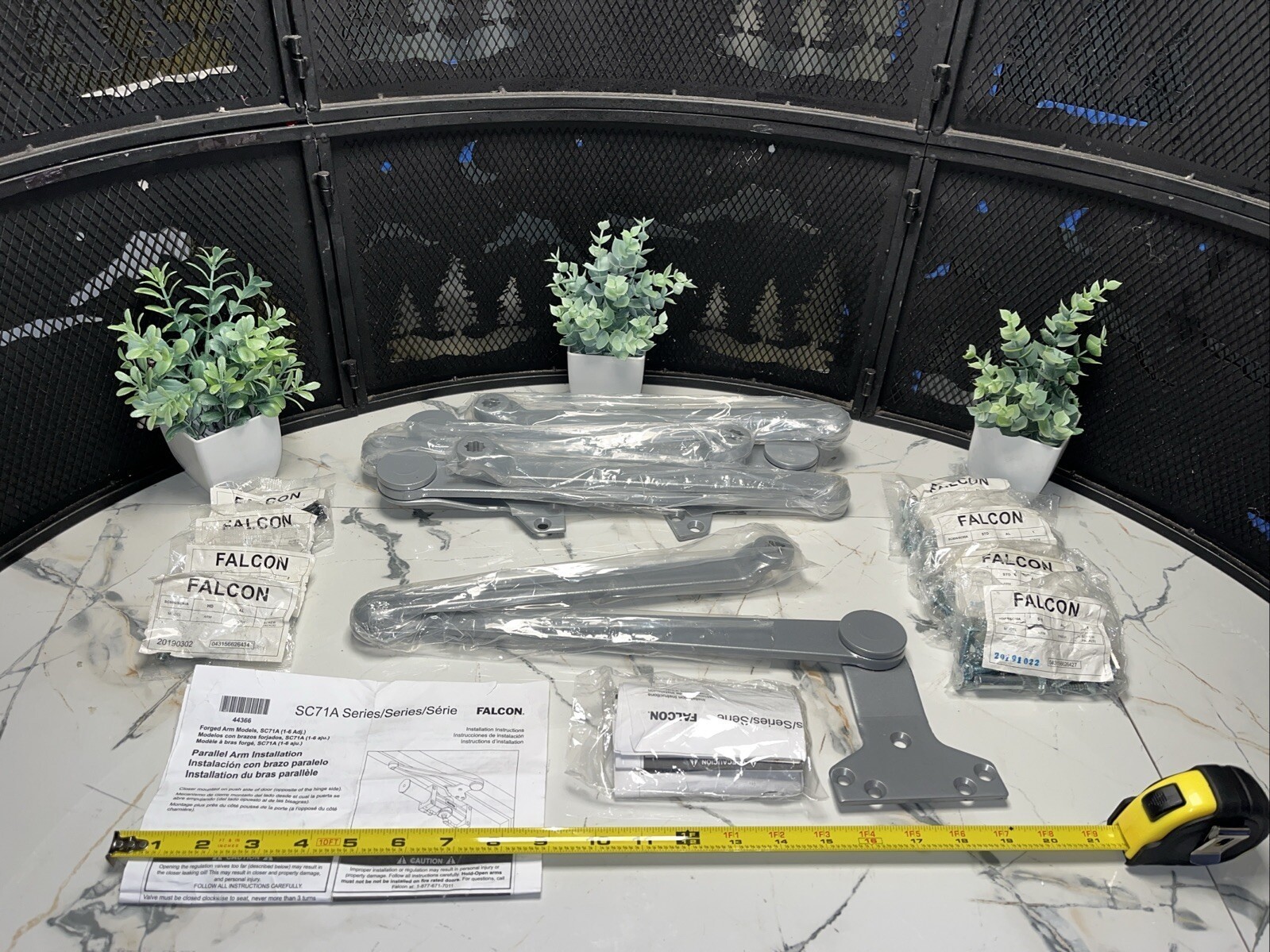 4 QTY! BULK ARM KIT- SC71A Series Falcon Door Closer Arm Kits 44366 —NEW