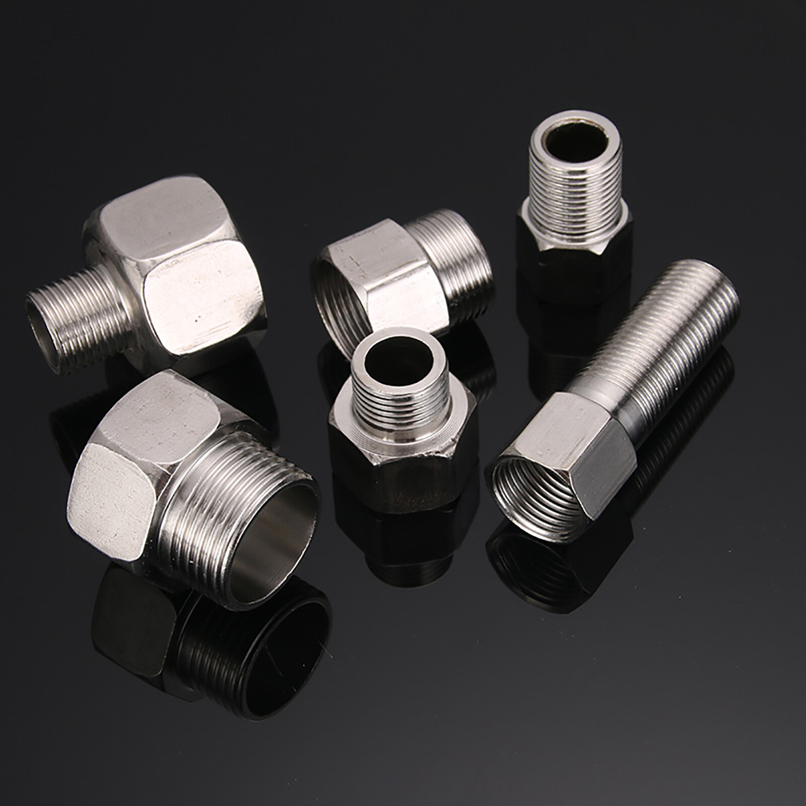 1/2″ 3/4″ 1″ Female Male Coupler Stainless Steel Connector Pipe Fitting Adaptor
