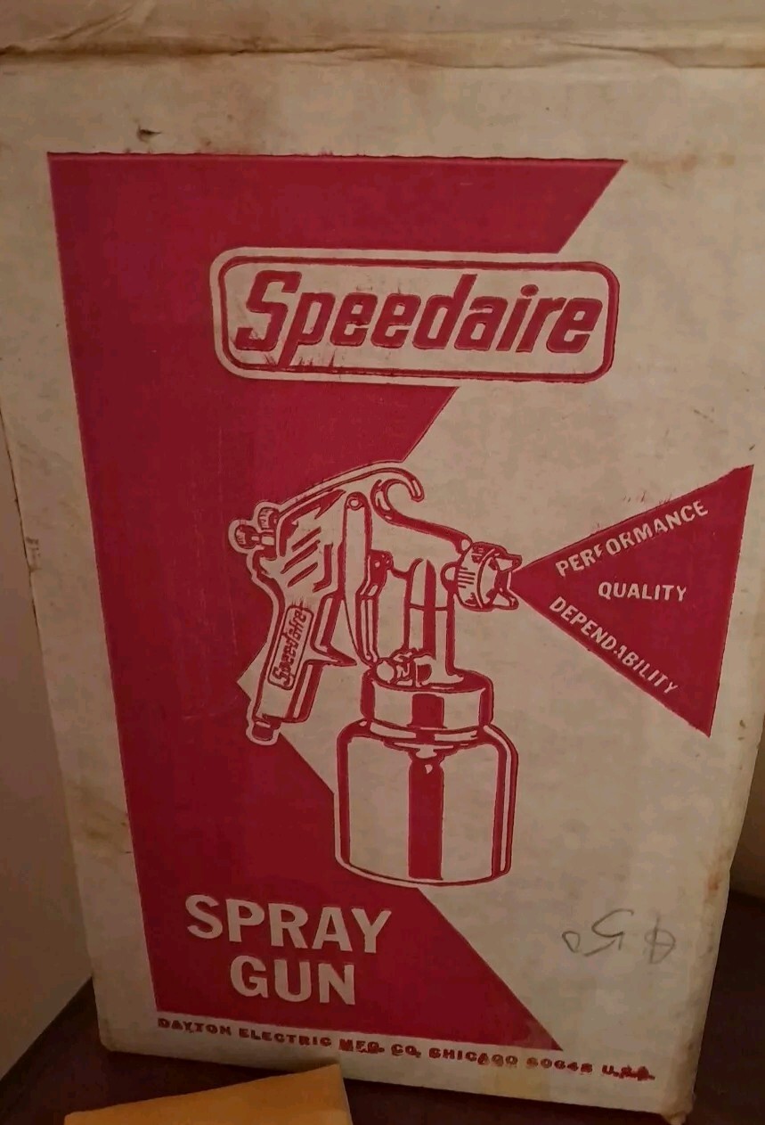 Vintage SPEEDAIRE 2Z363 Spray Gun Non Bleeder Type | 25-50 psi
