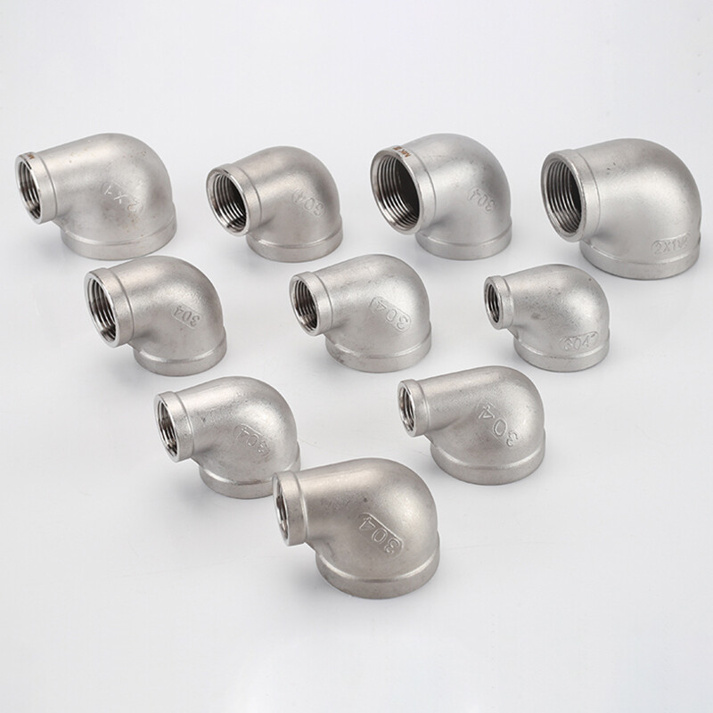 304 Stainless Steel Thread Reducing 90 Degree Elbow Fitting 1/2″ 3/4″ 1″ – 4″