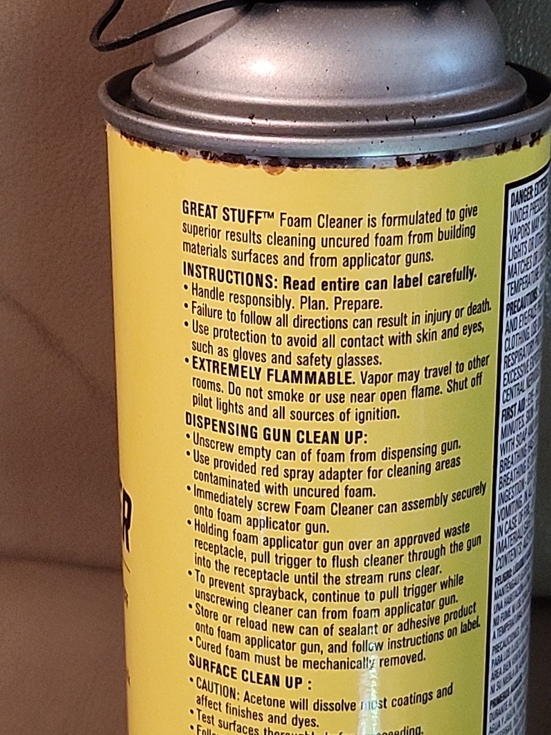 Great Stuff Pro 00259205 Foam Remover – 12oz