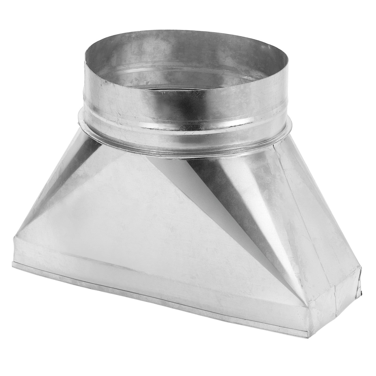 12″ x 4″ x 7″ HVAC Duct Pipe Fitting, Straight Register Boot