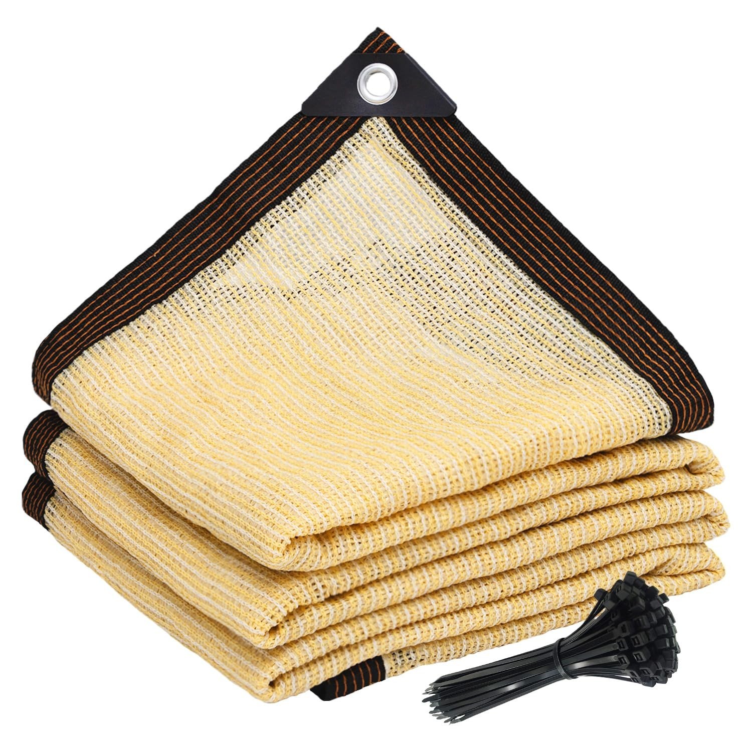 90% Sun Shade Cloth for Garden, 10 * 20FT Heavy Duty Shade Tarp with Grommets…