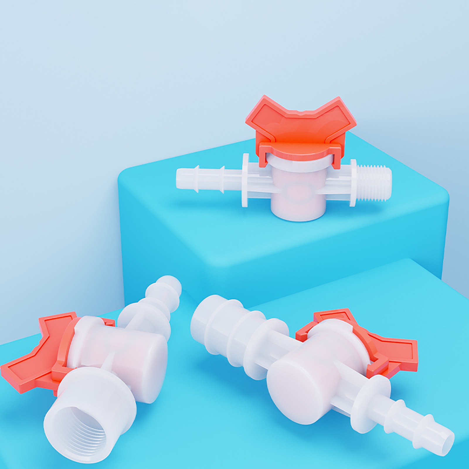 4mm-20mm Inline Tap Connector Barbed PVC Hose /Tube Plastic Shut Off Valve DIY