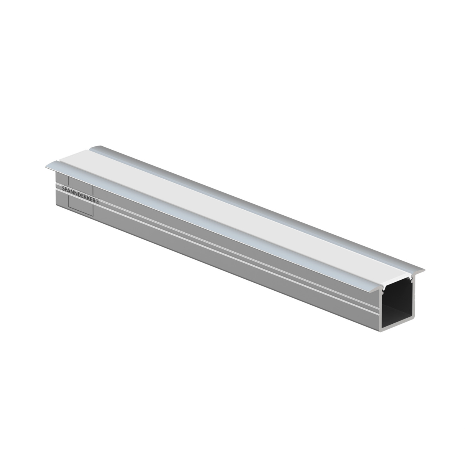 SMART-IN 10 Silver Aluminum LED Channel Profile 2 m /6.5 ln. ft. with cover 10mm