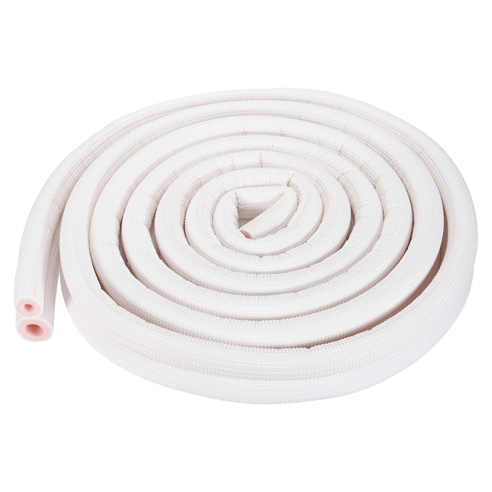 HVAC Copper Pipe Insulation Foam Tube 1/4″ 1/2″ ID Pipes, 15ft, White/Pink