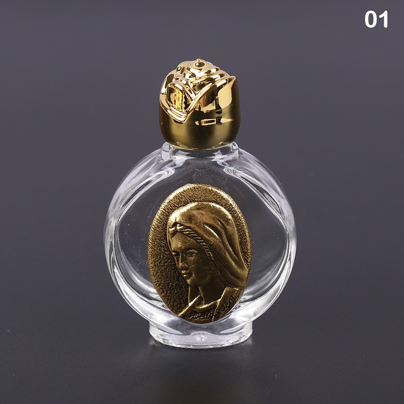 Holy Water Jesus Bottle Religious Cross Bottle Christian Virgin Sculpture Bottle