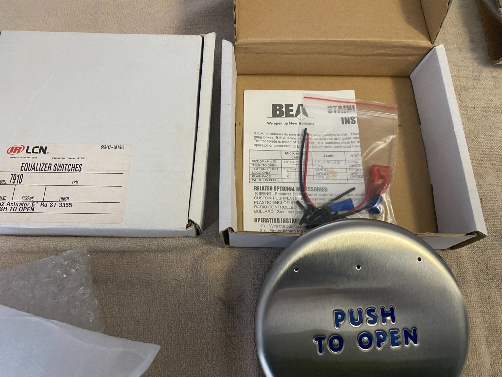 LCN Equalizer Switches #7910 952 Actuator 6″ -New 2 Available