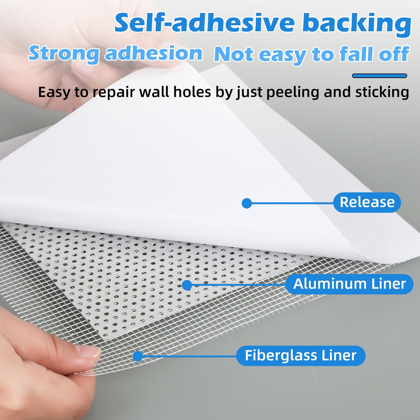 15 Pack Drywall Repair Kit 2/4/6/8 Inch Drywall Repair Kit AllinOne Wall Pat…