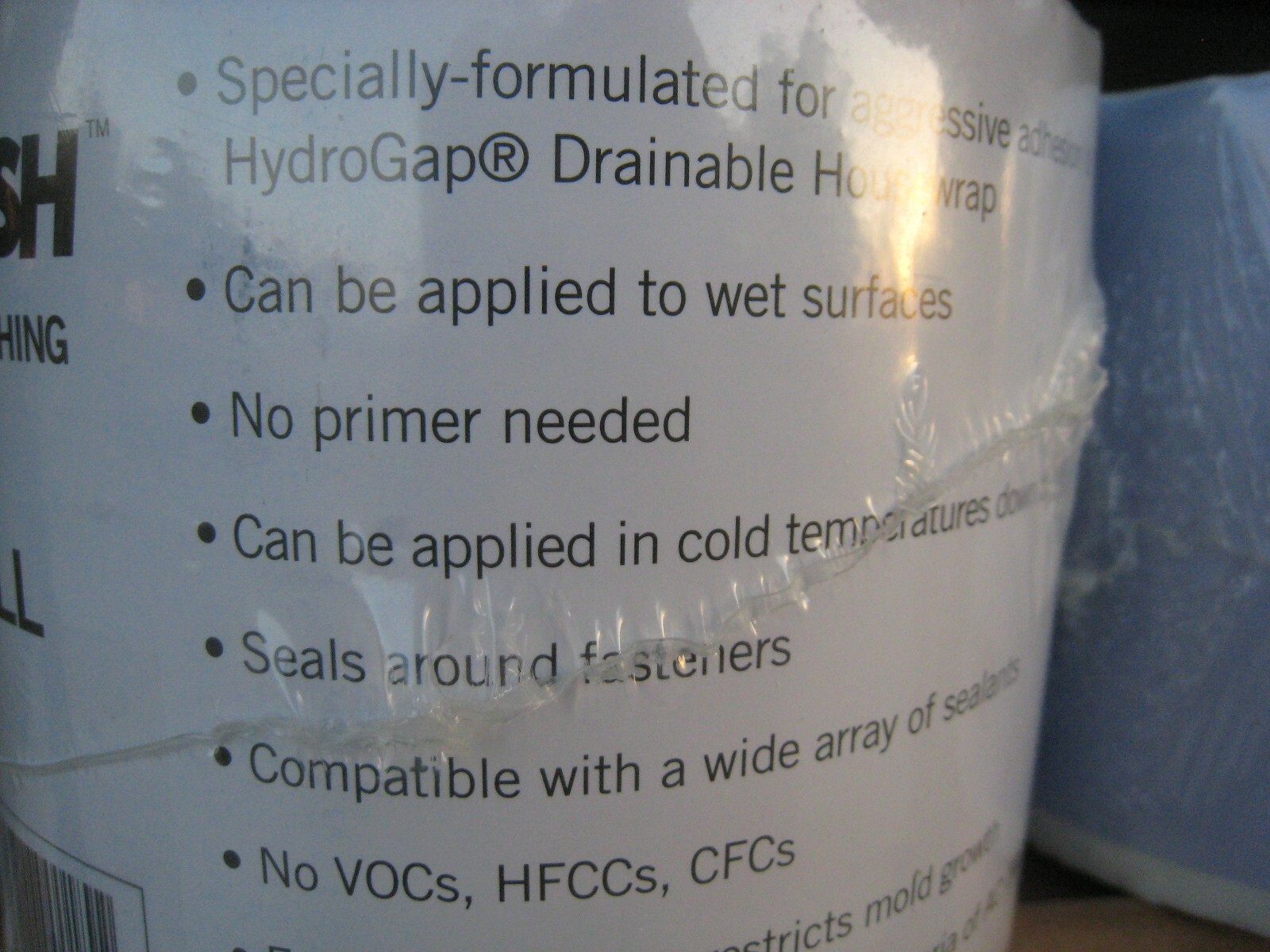 BENJAMIN OBDYKE HYDROFLASH 4″ x 75′ – 2 ROLLS HYDRO FLASH house wrap tape