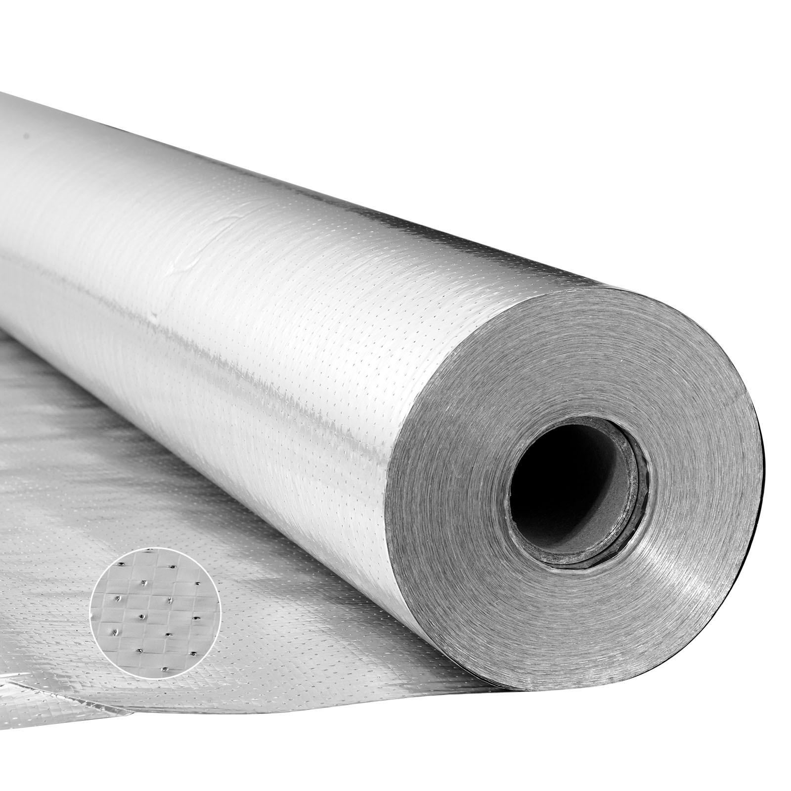 Uimoso Double Reflective Insulation Roll Perforated Radiant Barrier 48in x 125ft