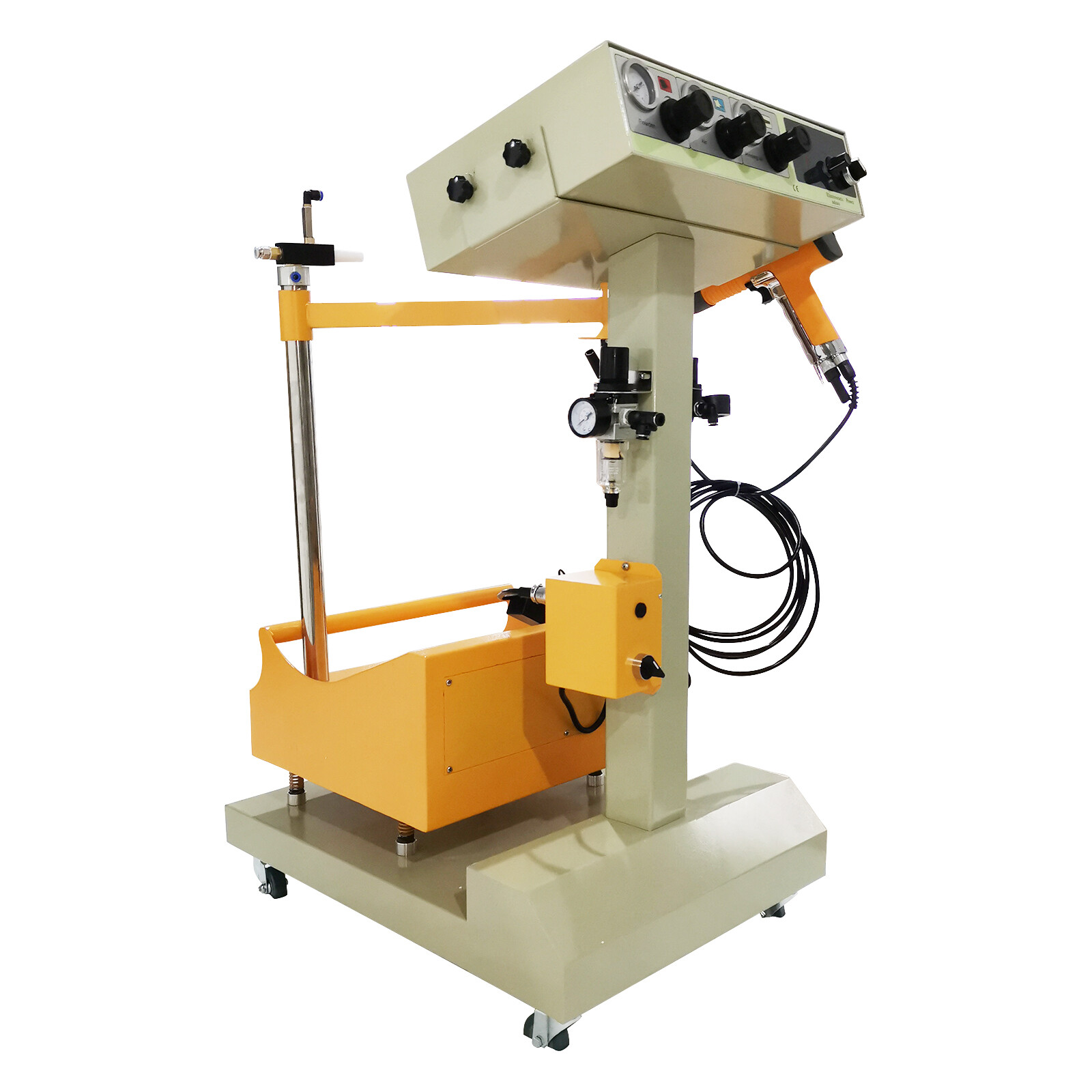 110V Vibrating Particle Coating Machine Spraying Electrostatical Paint System