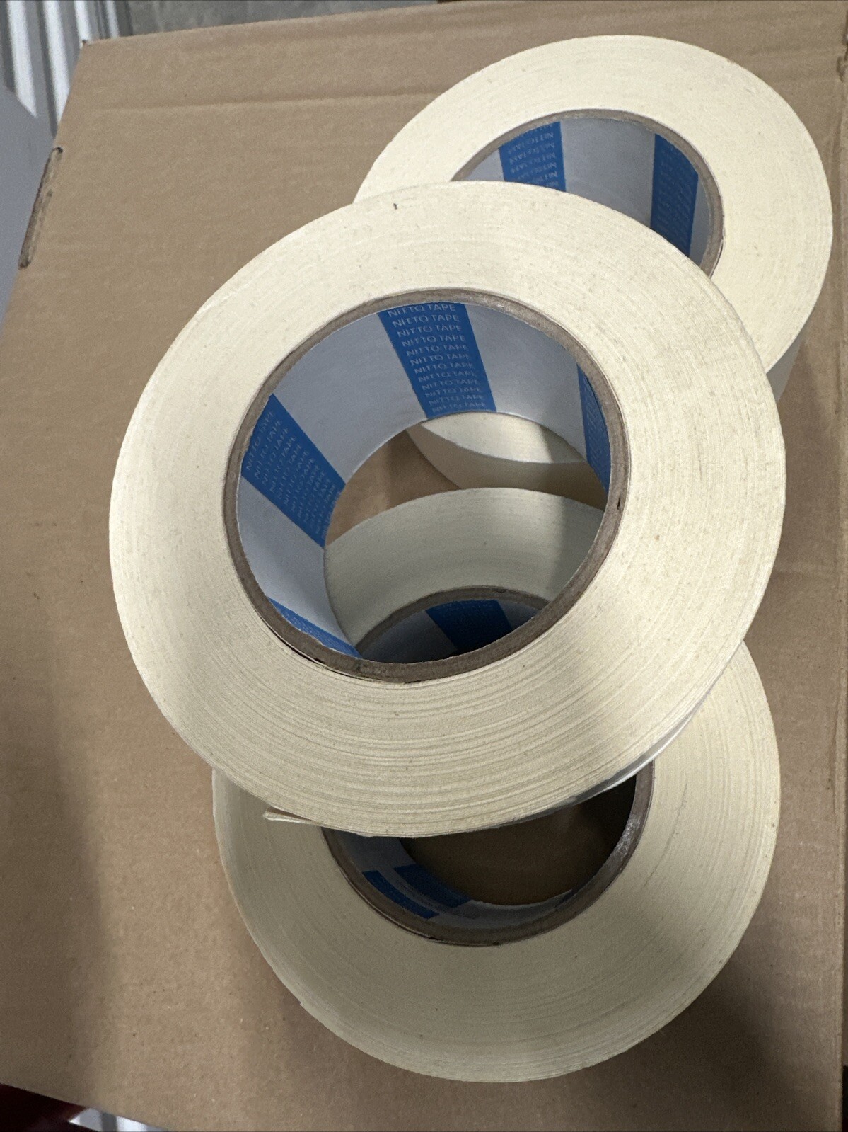 FLAME RETARDANT DOUBLE COATED CLOTH TAPE P-55 (3 Rolls) 2 Inch By 25 Yards