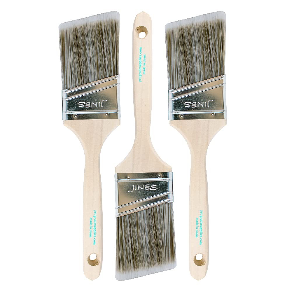 Vermeer Paint Brushes – 3-Pack – 2.5″ Angle Sash Stash 3-pk, Brown
