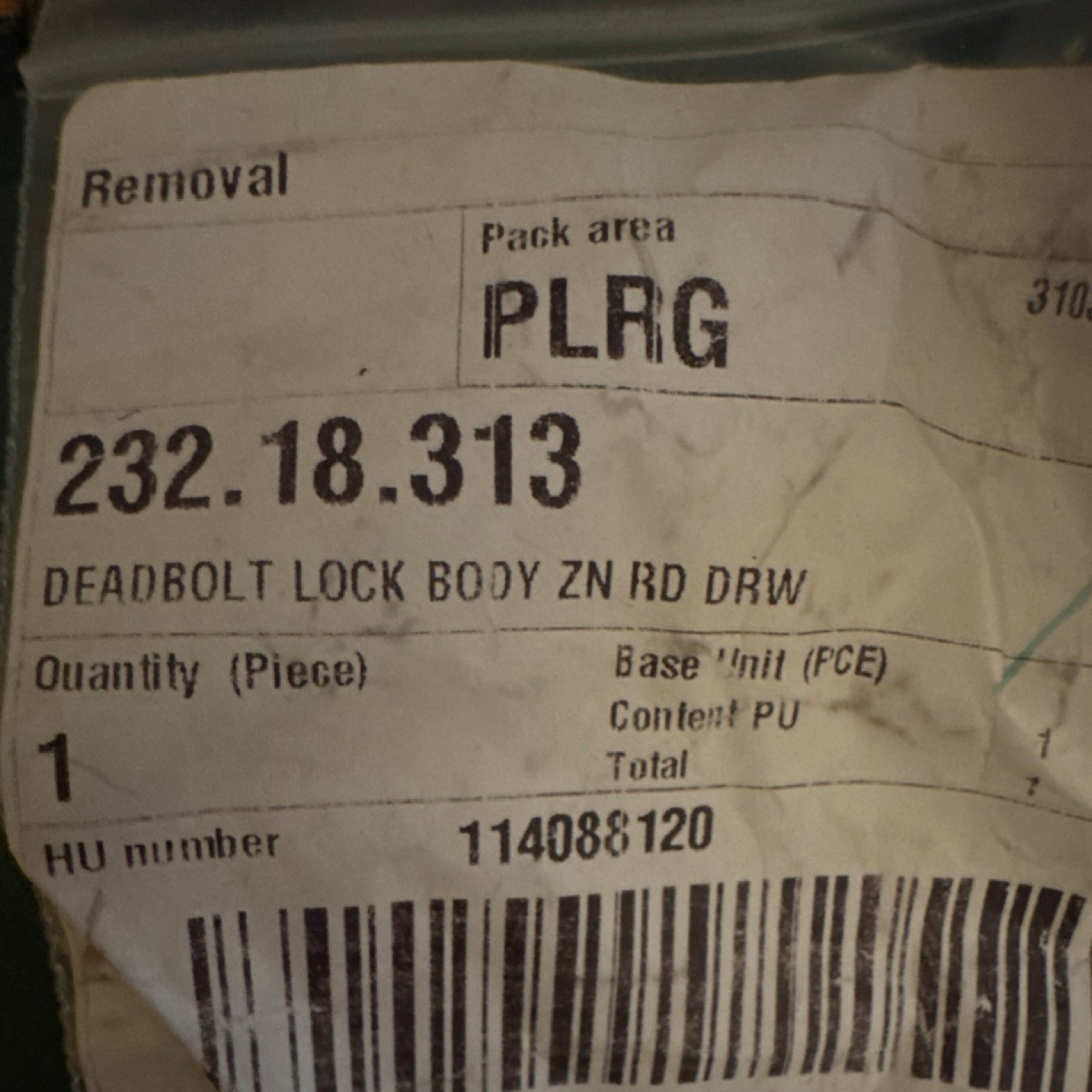 Hafele Deadbolt Lock Body Zinc Black Round 2 Pack 232.18.313