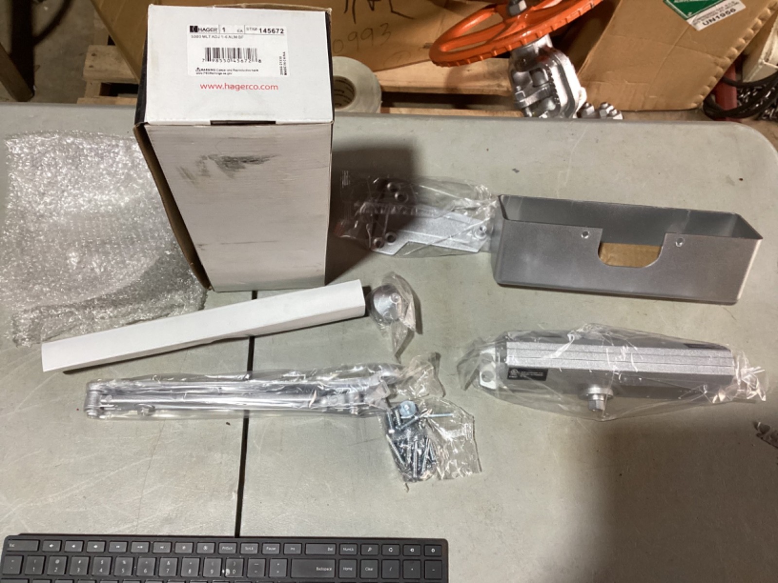 Hager 5300 MLT ADJ 1-6 ALM Barrier Free Stock # 145672 Door Closer New in Box