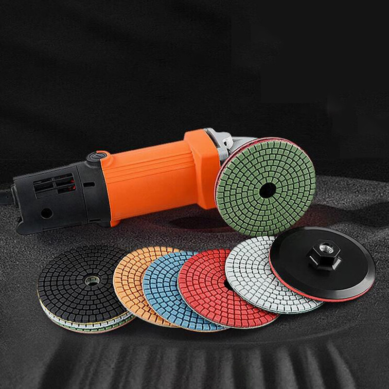 75mm 100mm WET Diamond Polishing Pads Concrete Granite Marble 50-3000 Grits