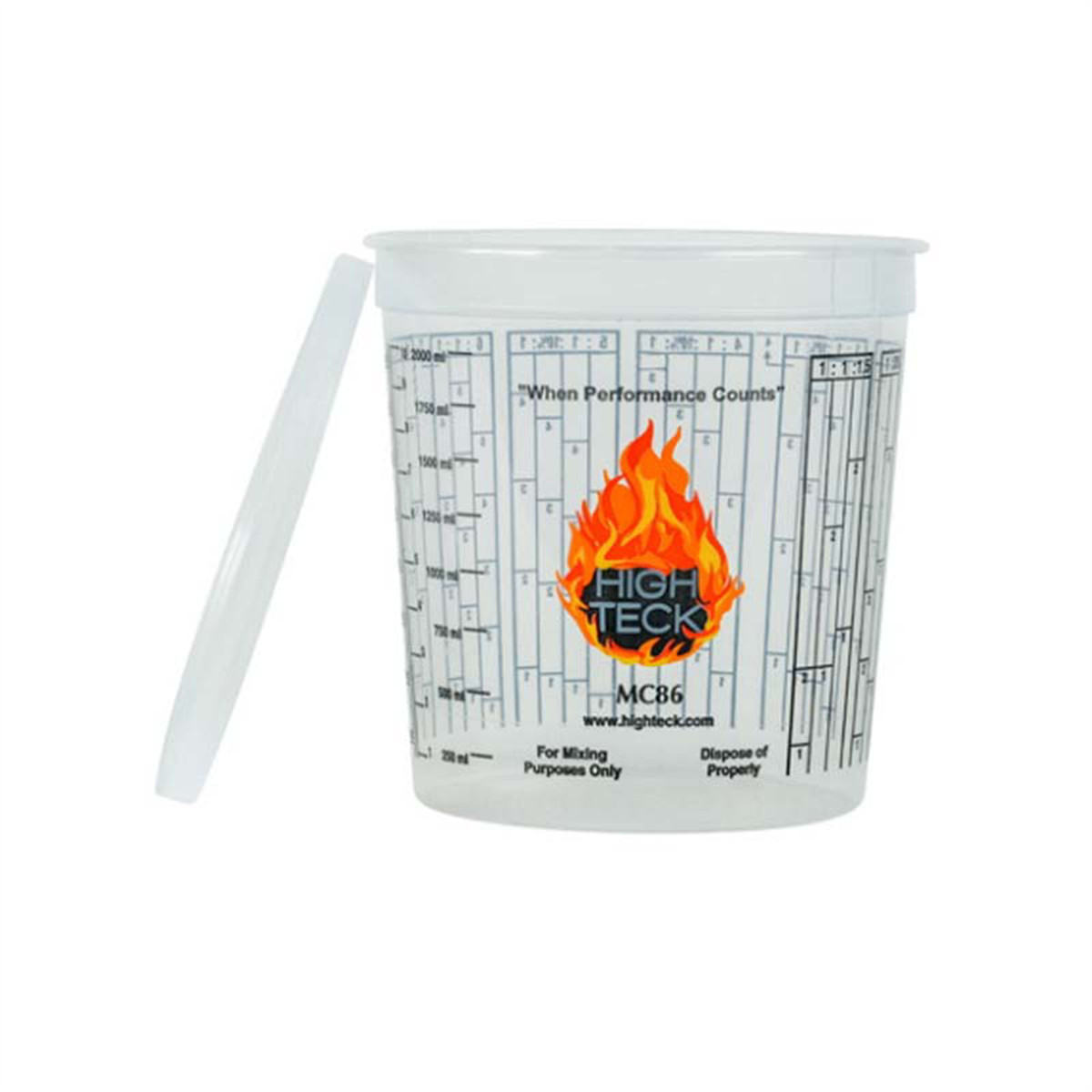 High Teck Products MC86L Lid, Polypropylene, For 2.5 qt Mixing Cups HIT.MC86L