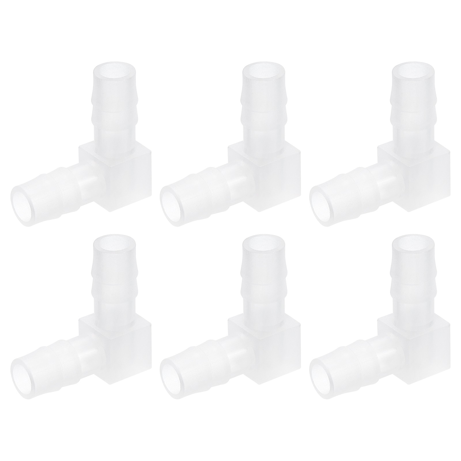 6pcs 5/16″ 90 Degree Elbow Hose Barb L-Shaped for Fish Tank Pond Air Line
