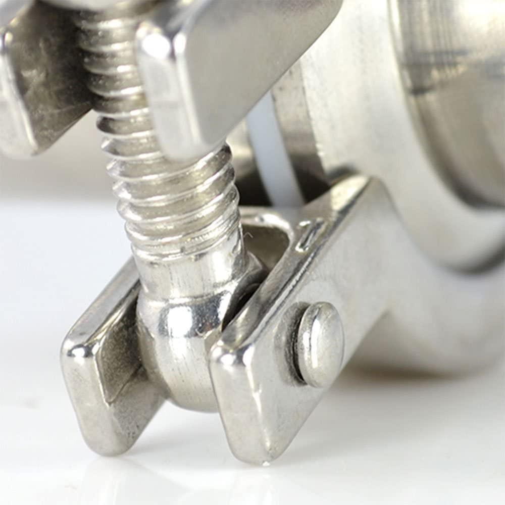 OD 1-1/2 – 4 in Sanitary Weld Ferrule + Tri Clamp + PTFE Gasket stainless steel