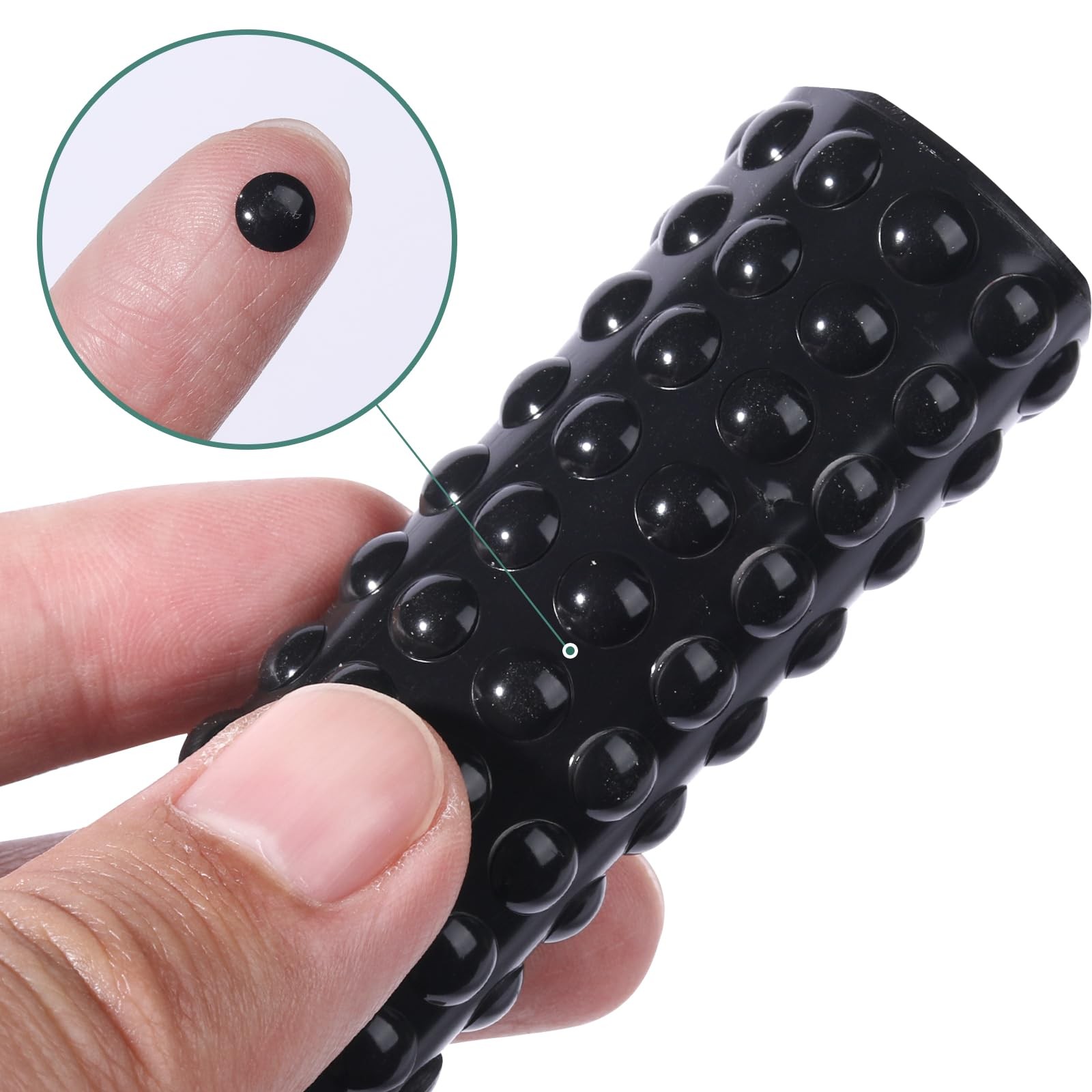 Eshanmu 200 pcs Self-Adhesive Clear Rubber tiny1/4″(6.35x2mm)200pcs, Black