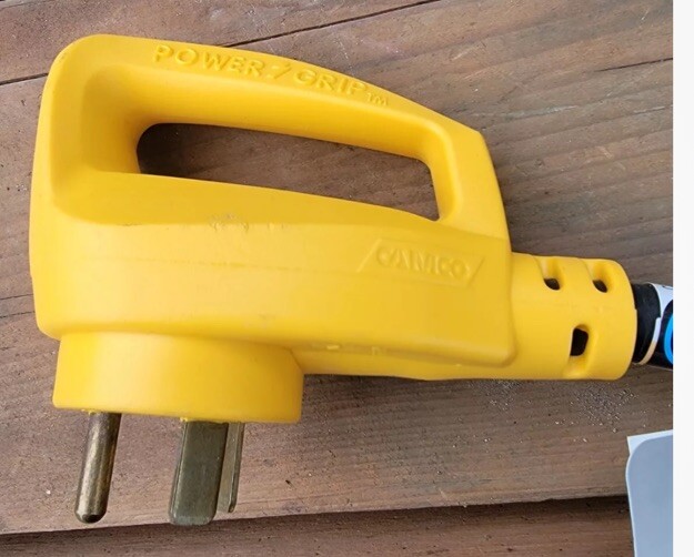 Camco Power Grip RV Electrical Adapter 30A Male / 50A Female NEW