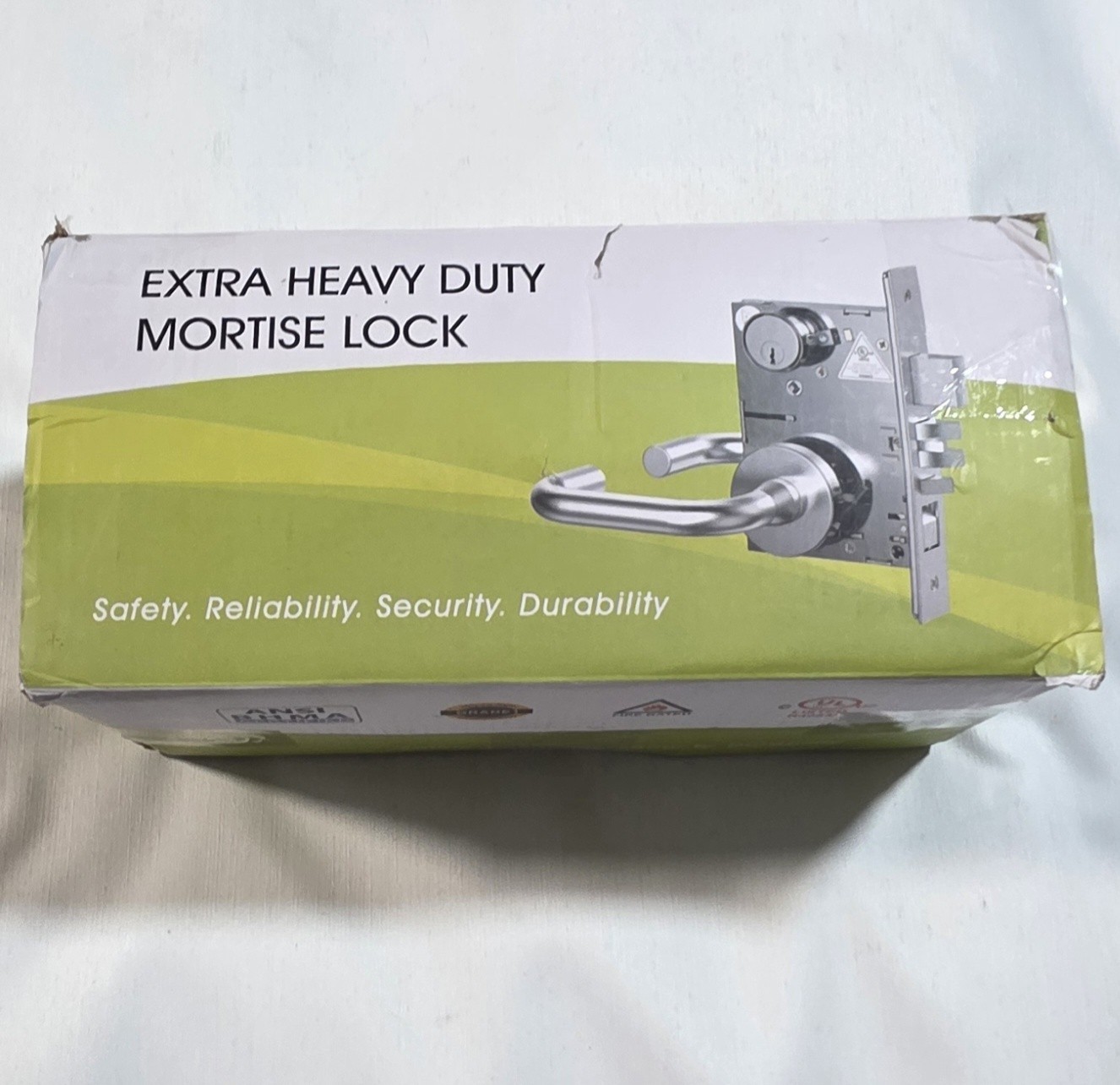 Commercial/Residential Heavy Duty Mortise Lockset Door Lever Lock Non-Handed