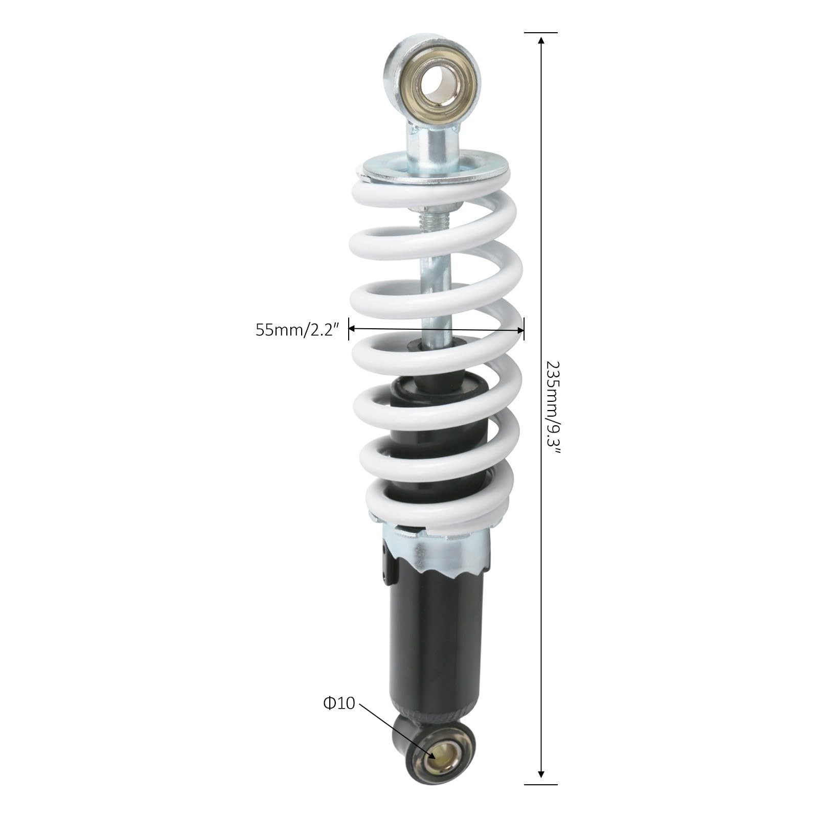 235mm 9.3in Rear Shock Absorber 600lbs for Pit Dirt Bike ATV UTV Go Kart Quad