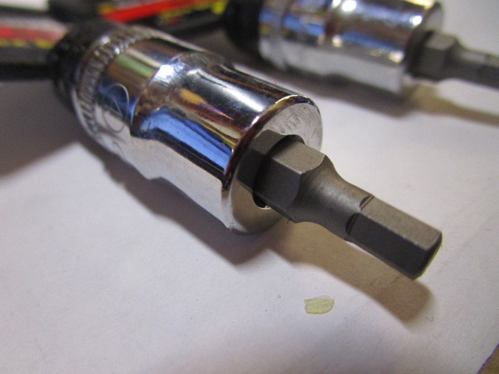 GEARWRENCH 80425 Standard Driver Socket Bit 3/8 in Hex Drive 4 mm 0.984 L QTY 2